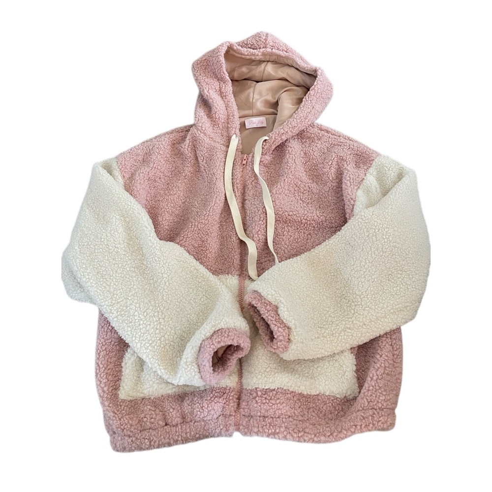 Pink Lily Sherpa Hoodie